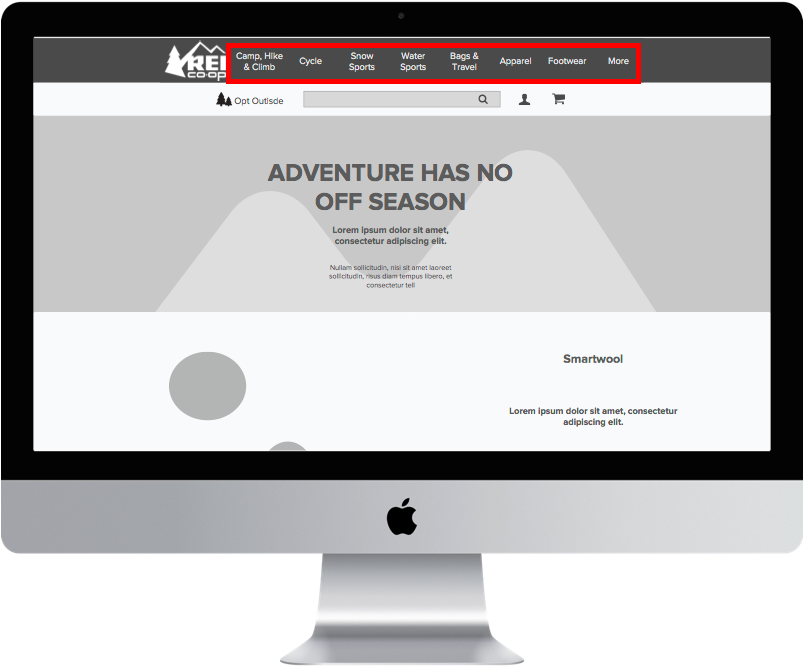 Column As An “extra” Or “more” Category, Similar To - Web Page (802x677), Png Download