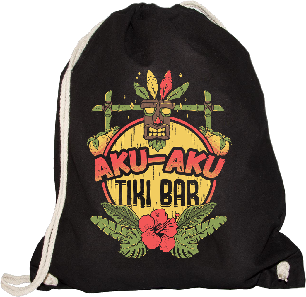 Ilustrata Aku-aku Tiki Bar Sonstiges Gymsac Schwarz (1044x1044), Png Download
