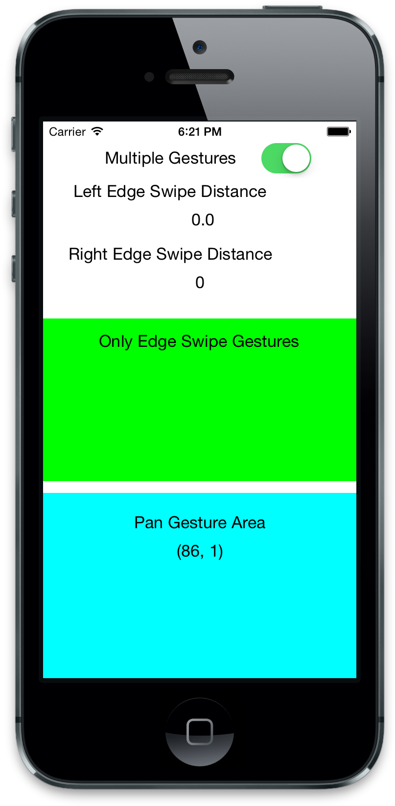 The Demonstrates How To Use The Swipe Gesture On The - Suicide Prevention App (828x1668), Png Download