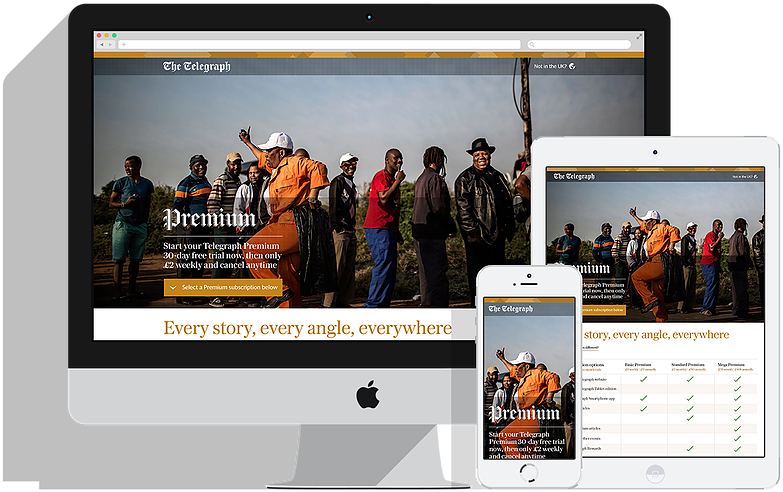 Telegraph Premium - Online Advertising (829x549), Png Download