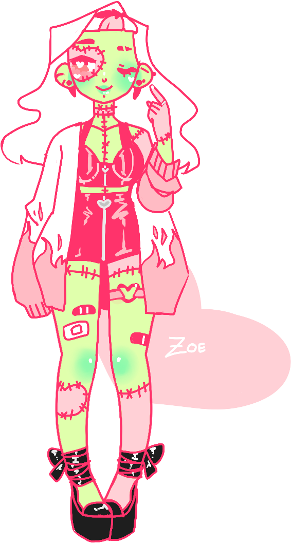 Zoe Mattel - Illustration (574x1067), Png Download