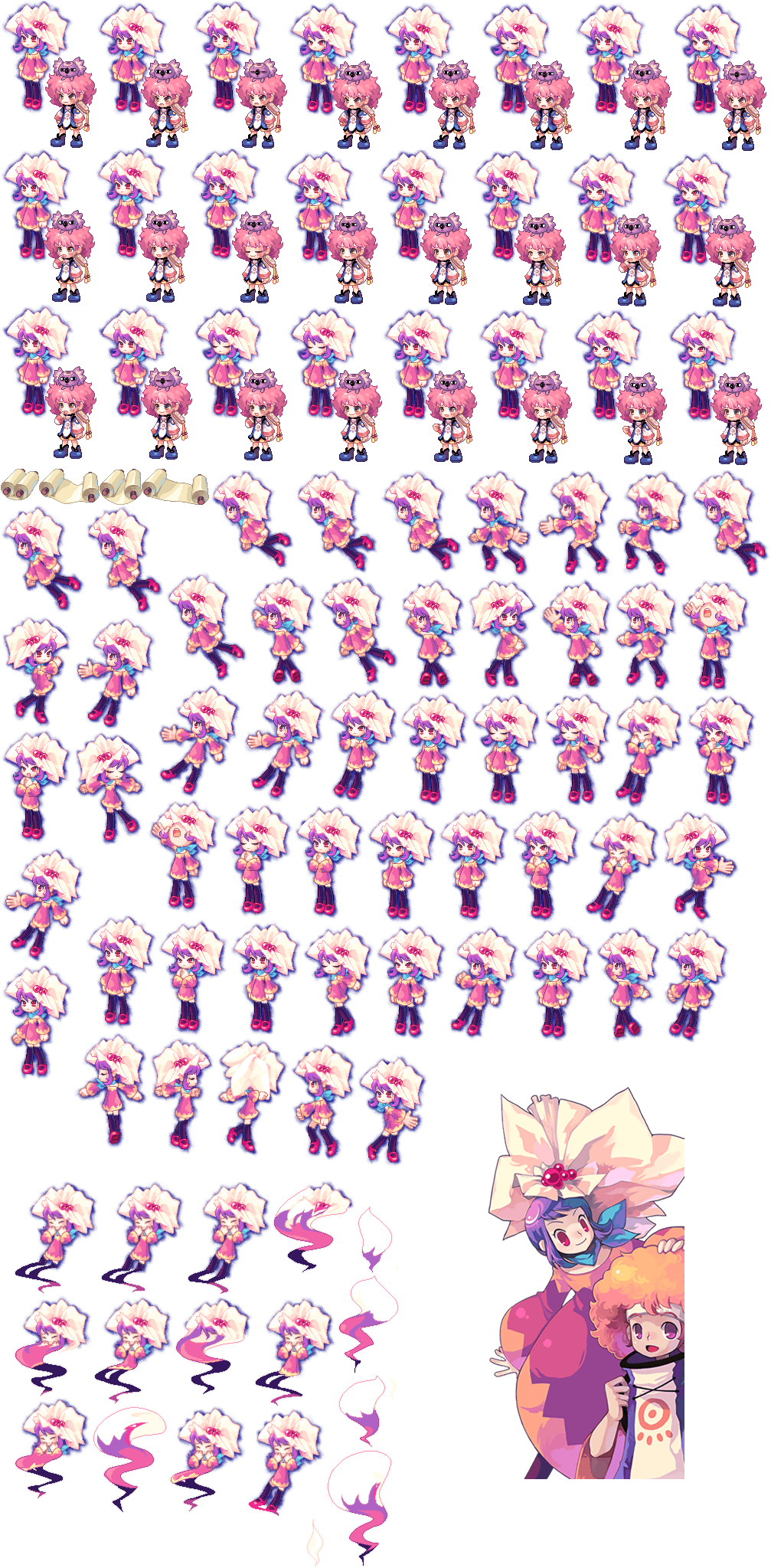 Click For Full Sized Image Muwen & Zoe - Team (1024x2050), Png Download