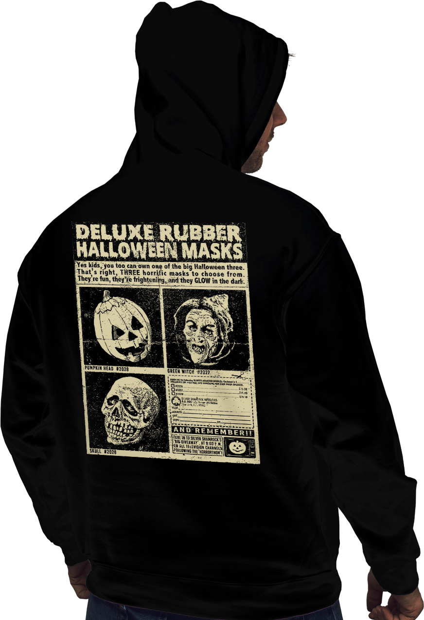 Three Halloween Masks - Shirt (930x1294), Png Download