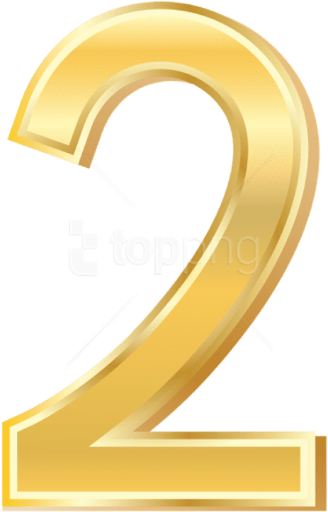 Free Png Gold Style Number Two Png Images Transparent (480x745), Png Download