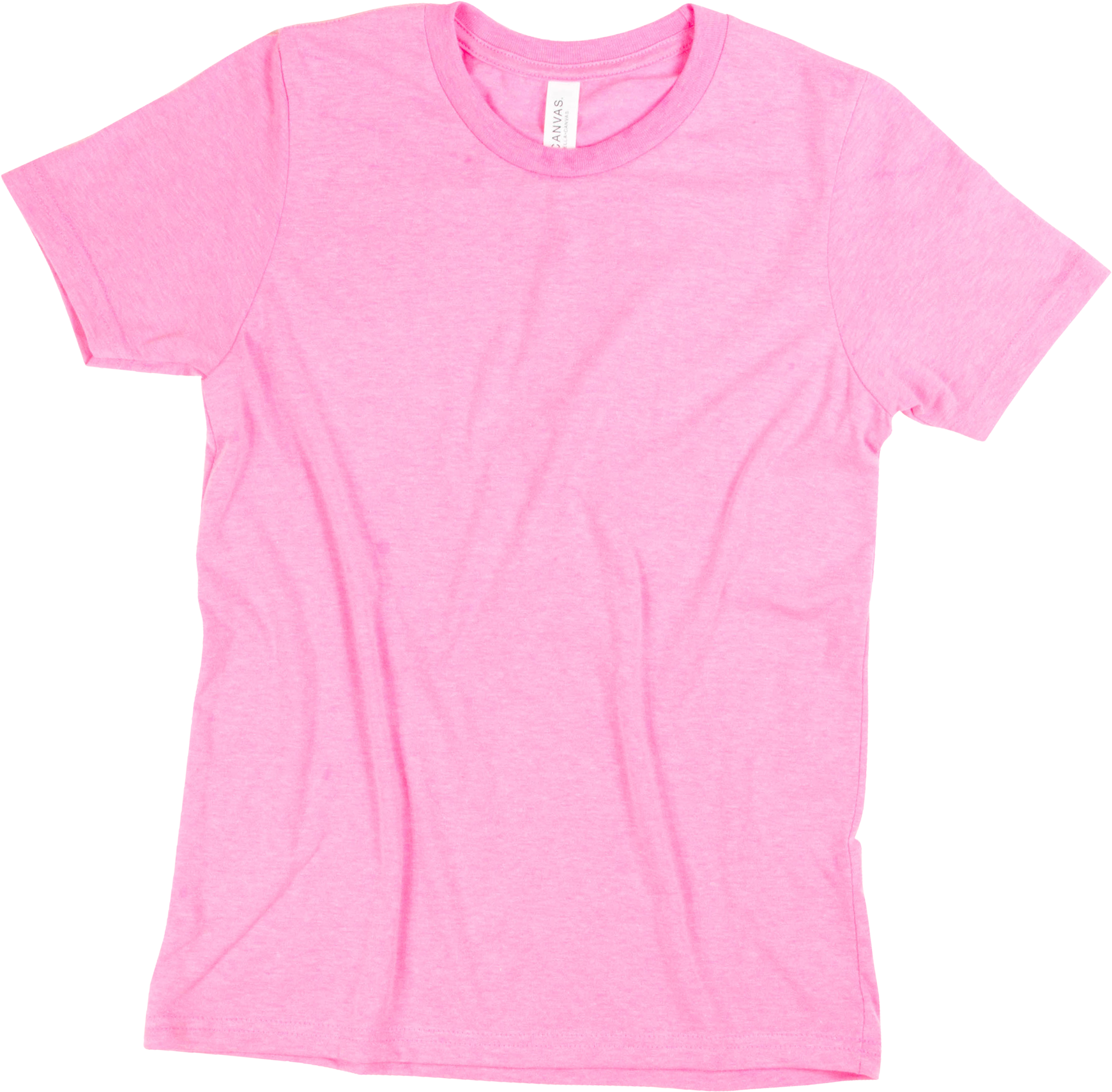 Neon Pink - Light Pink Cotton T Shirt (1808x2048), Png Download