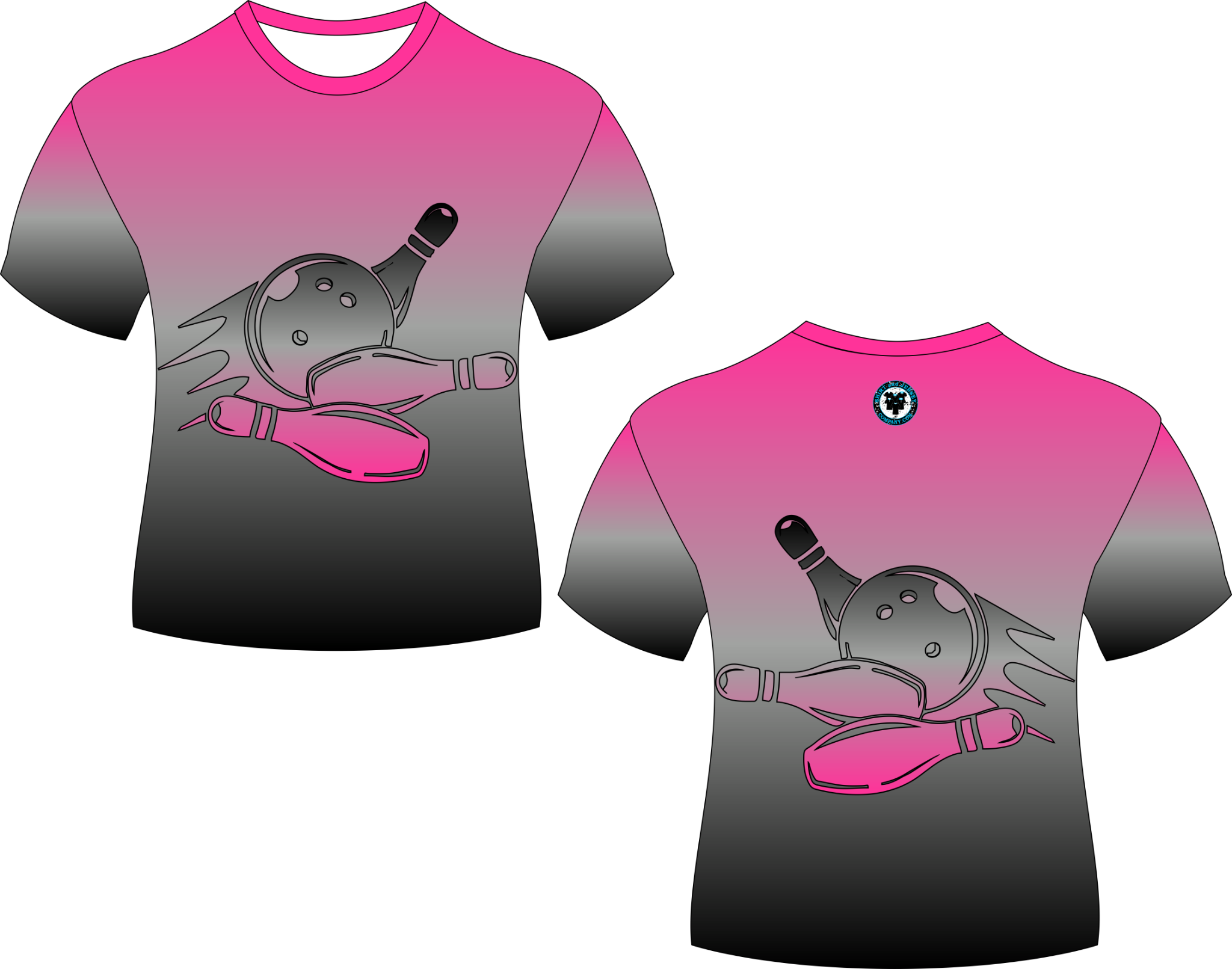 Bowling Designs For Tshirt (2048x1611), Png Download