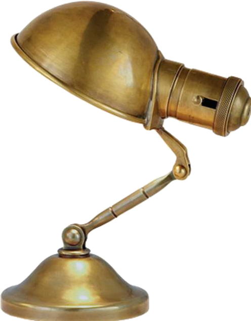 Brass Small Desk Lamp - Brass (1066x1066), Png Download