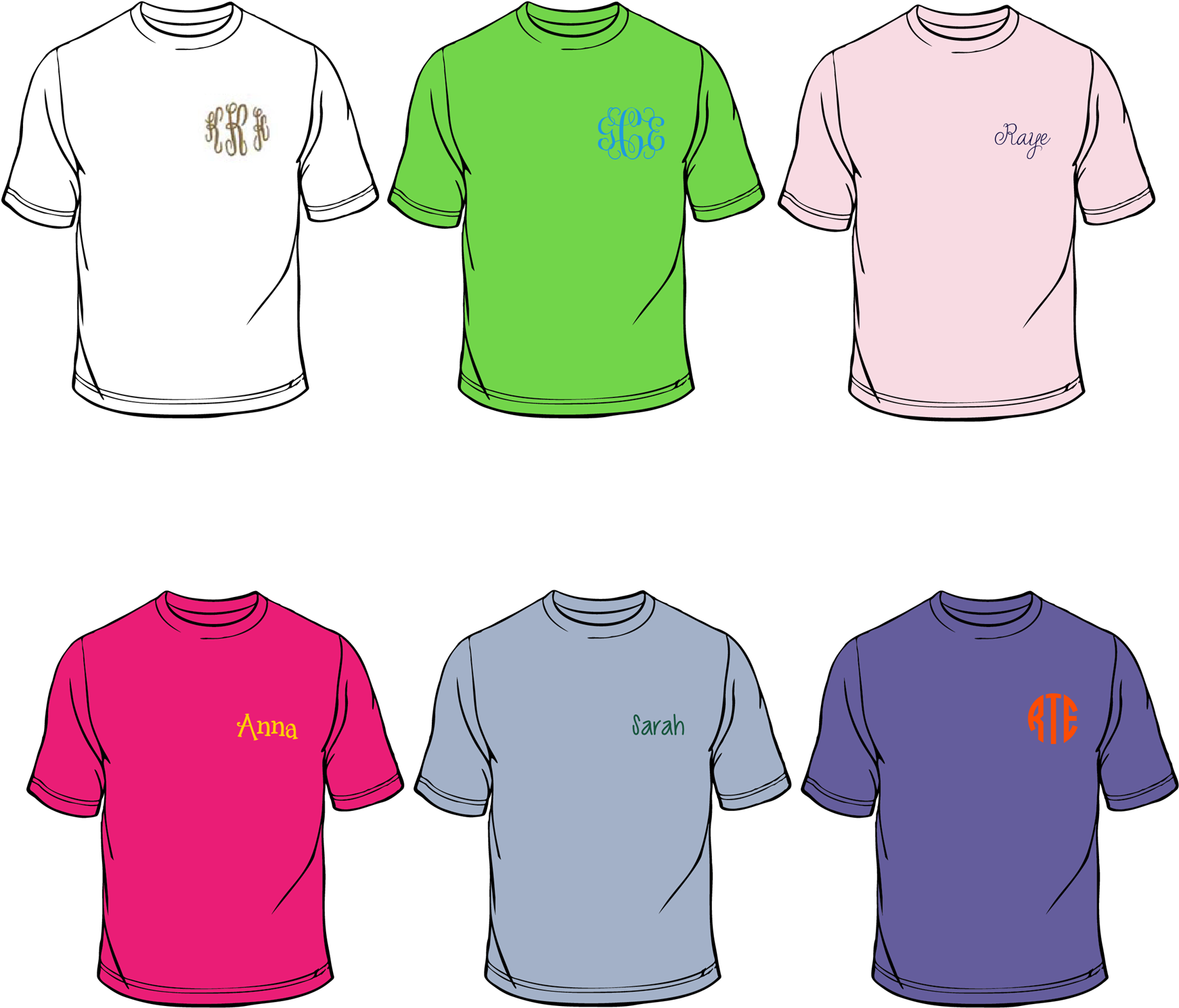 Picture Of Monogrammed Embroidered T-shirt - Active Shirt (1783x1920), Png Download