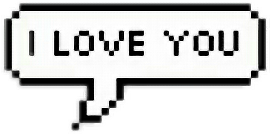 I Like You Text Messages Tumblr - Love You Speech Bubble Png (1024x506), Png Download