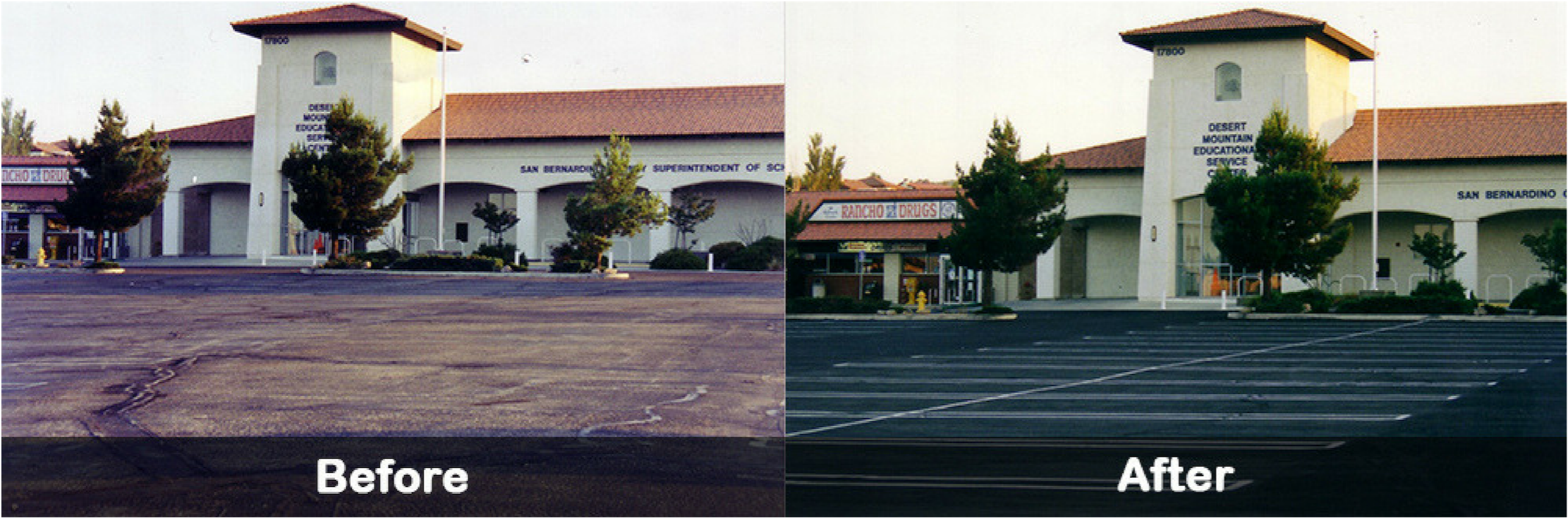 Yeghoian Grading Paving Jobs Before After Gallery - Driveway (2997x1135), Png Download