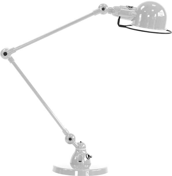 Signal Two Arm Desk Lamp By Jielde - Scale (596x609), Png Download