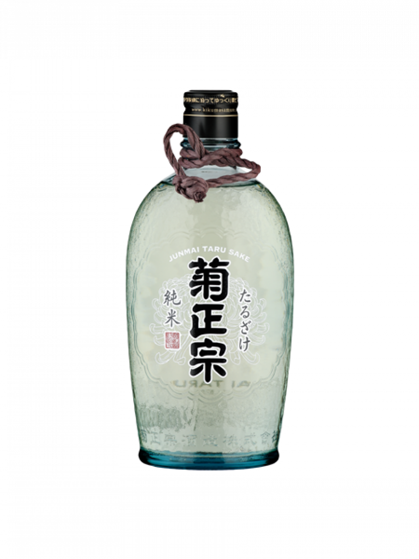 Kiku Masamune Taru Sake - Glass Bottle (850x1133), Png Download