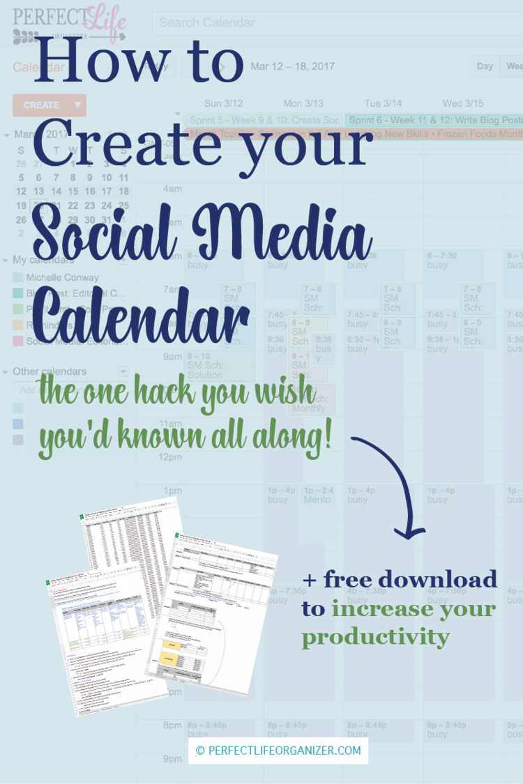 How To Use Google Calendar To Easily Create Your Social - Rules Of A Lady (750x1125), Png Download