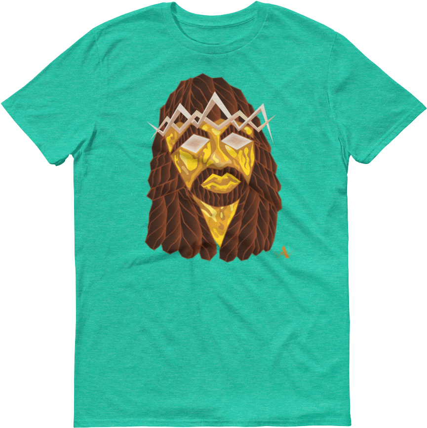 Image Of Jesus Peace>piece Graphic T-shirt - T Shirt Orange Mockup (1000x1000), Png Download