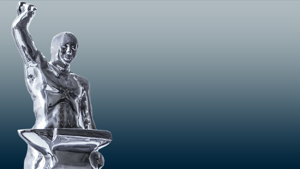 Cch Marketing Dedicates Prestigious Silver Anvil Award - Statue (1024x576), Png Download
