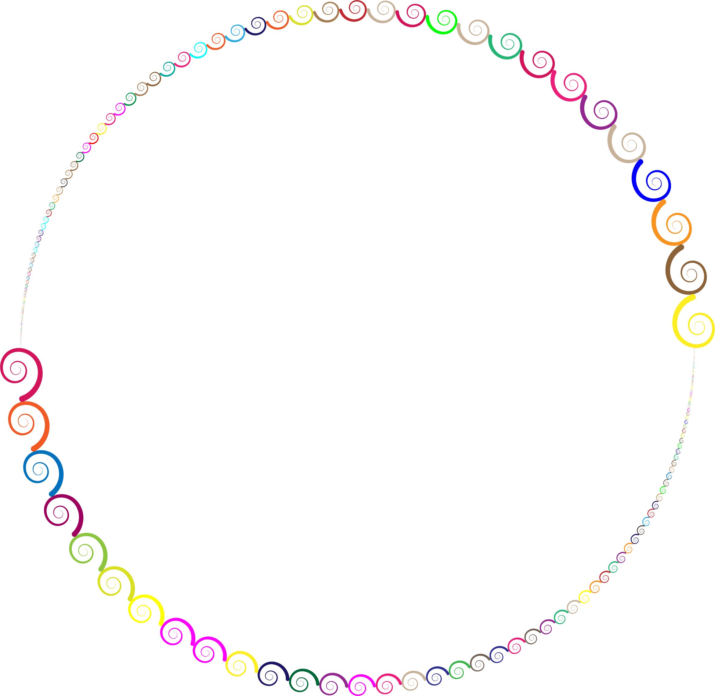This Free Icons Png Design Of Colorful Spirals Circle (2342x2278), Png Download