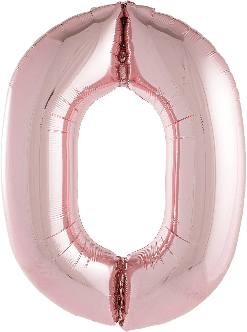 0 Rose Gold Number - Circle (1400x1400), Png Download