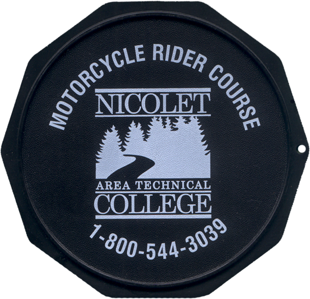 This Is A Sample Of A Custom Imprinted Motorcycle Coaster® - Label (608x588), Png Download