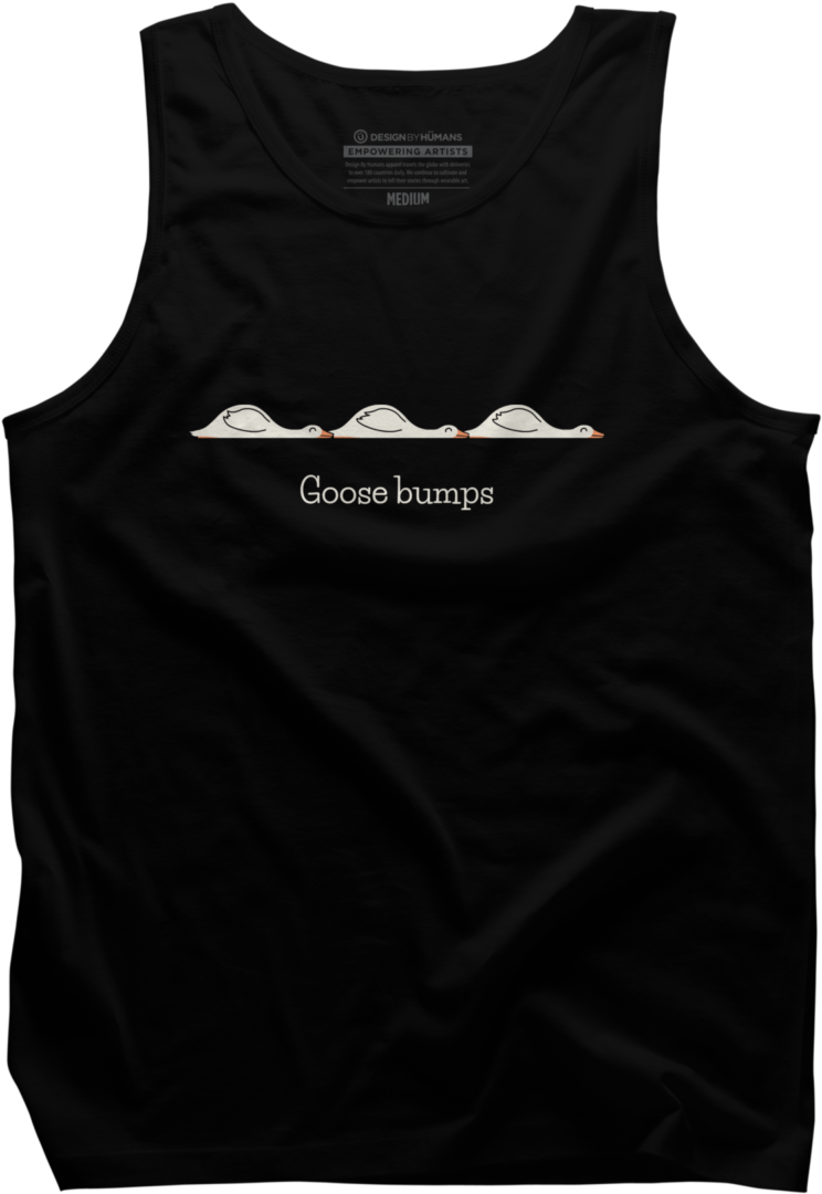 Goosebumps Men's Tank Top Goosebumps Is A Cozy Ring - Active Tank (1200x1200), Png Download