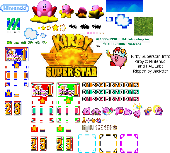 Intro - Kirby Super Star (600x554), Png Download