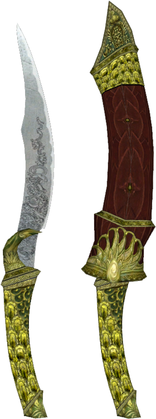 Elven Dagger (641x855), Png Download