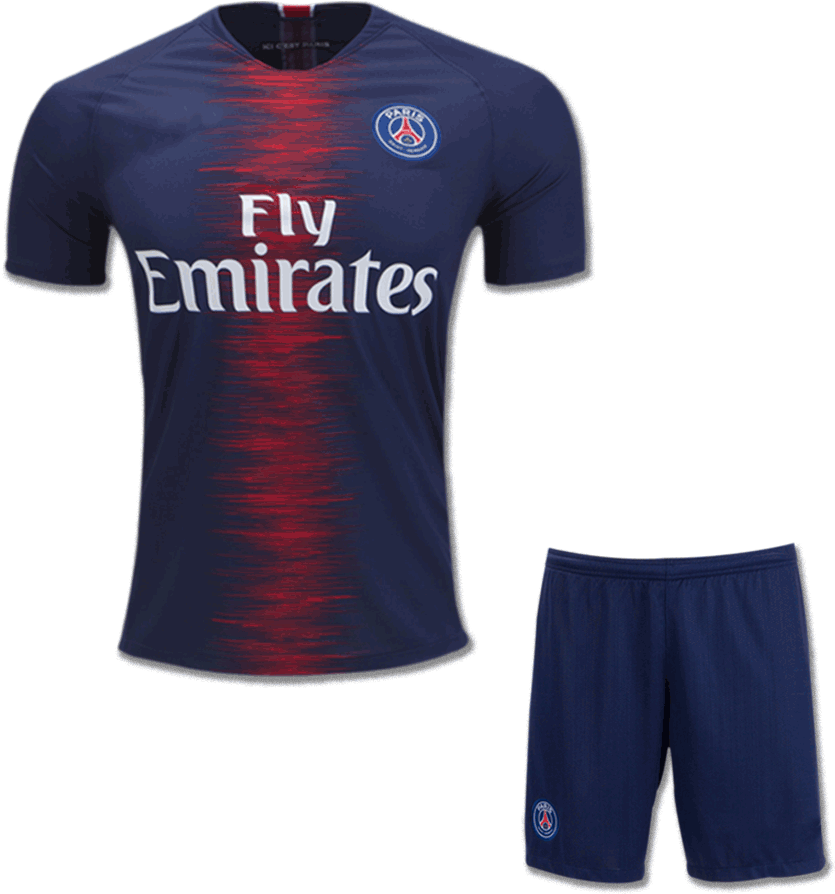 psg jersey and shorts