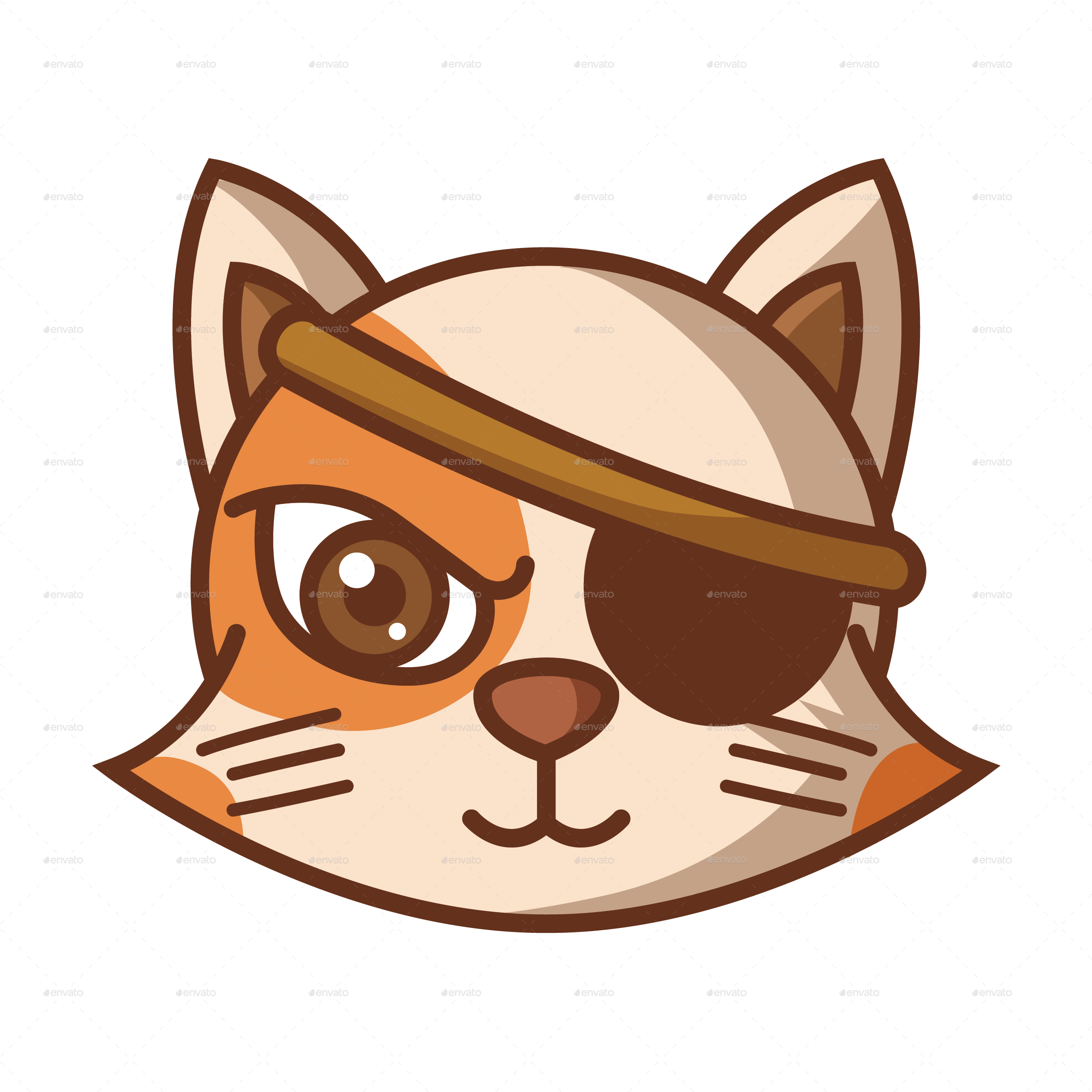 Png/cat Funny Icon-04 - Cats Face Funny Cartoon Png (2480x2480), Png Download