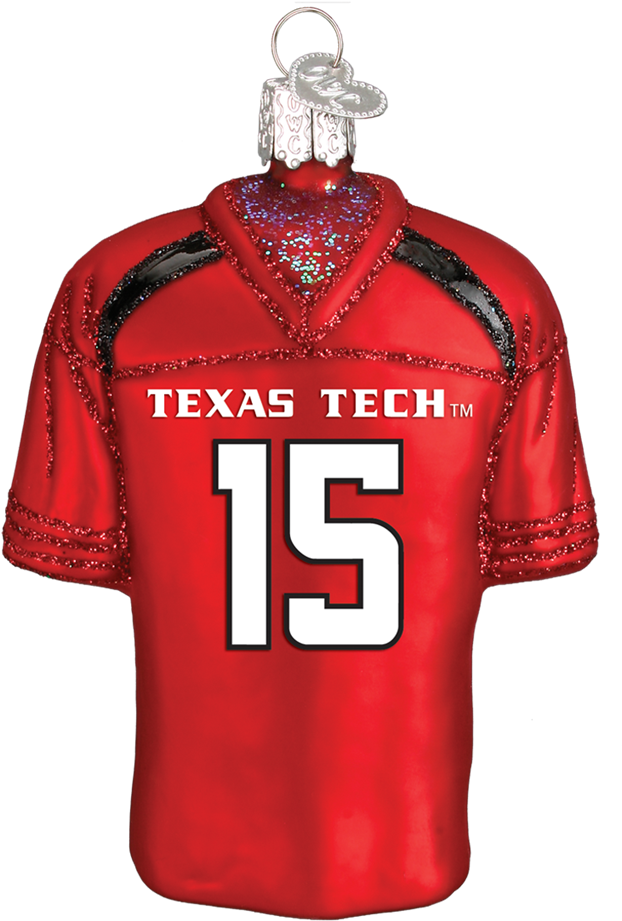 Old World Christmas Texas Tech Football Jersey Glass - Sports Jersey (1000x1000), Png Download