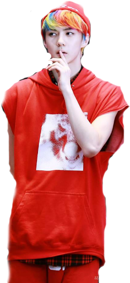 Sehun Png - Png Sehun Red (800x600), Png Download