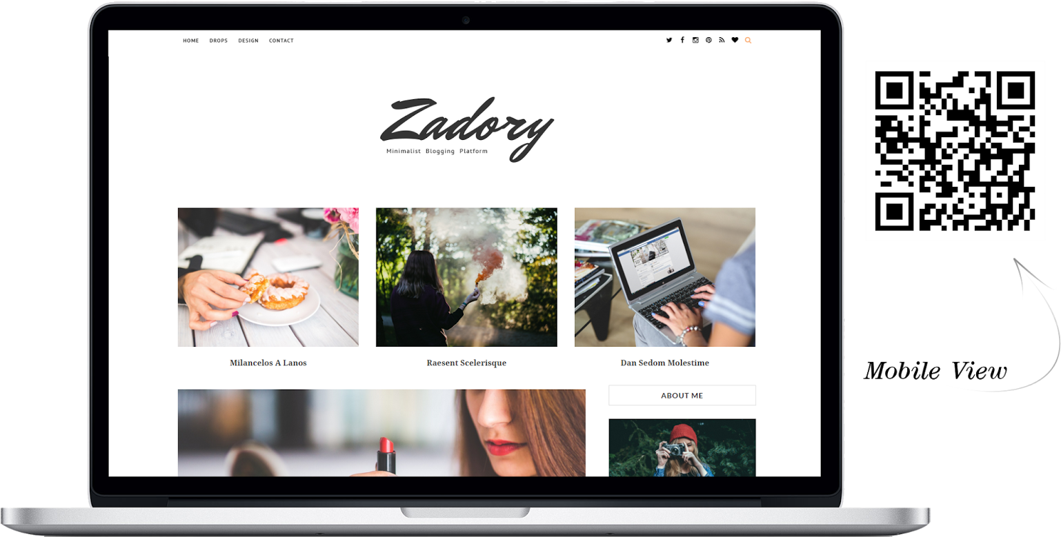 Clean & Personal Blogger Blogspot Template - Tablet Computer (1600x938), Png Download