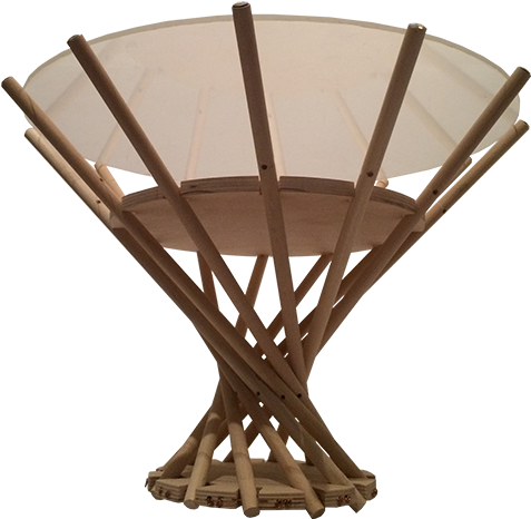 I Constructed This Prototype With Plywood, Wooden Dowels, - Coffee Table (1080x576), Png Download