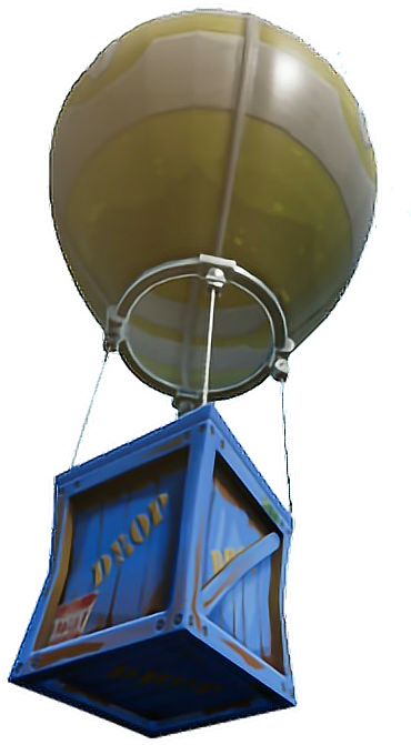 Fortnite Balloon Drop Loot Crate Freetoedit - Fortnite Loot Drop (400x678), Png Download