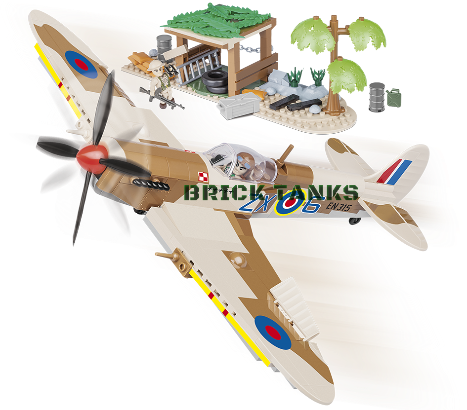 Supermarine Spitfire Mk Ix - Cobi Supermarine Spitfire Mk Vb (1000x830), Png Download