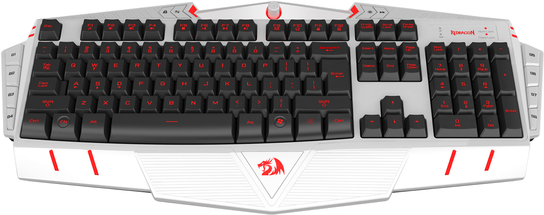 Redragon Asura K501 Usb Gaming Keyboard, 7 Color Backlight - Redragonusa Karura K502 (1400x1400), Png Download