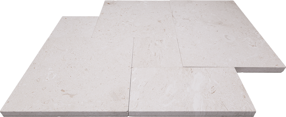 ® Shell Beach Tumbled Paver Shbl3vptu - Concrete (1000x408), Png Download