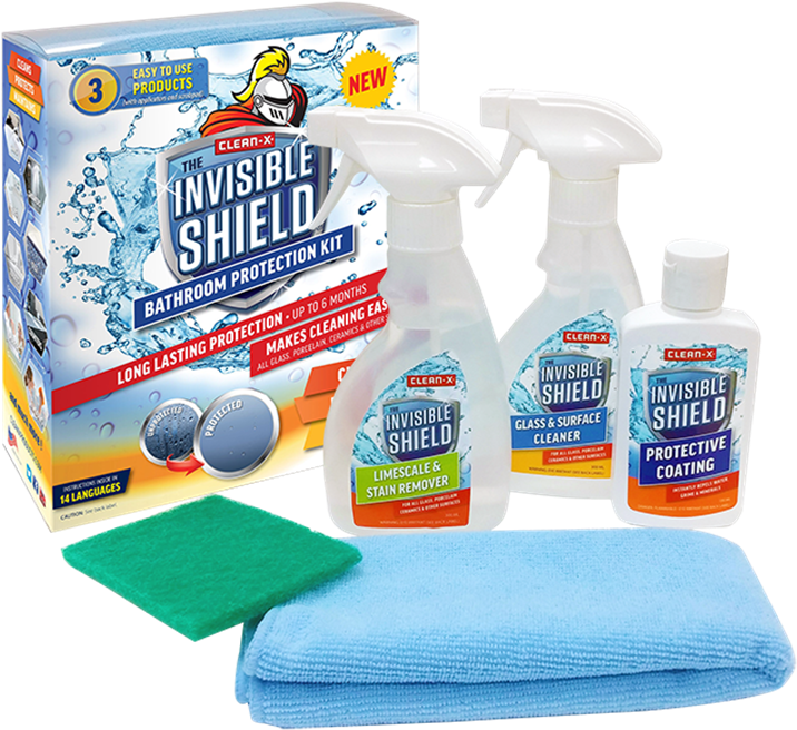 Clean-x Invisible Shield Bathroom Protection Kit - Clean X Invisible Shield Bathroom Protection Kit (720x720), Png Download