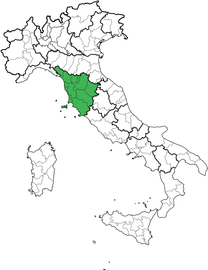 Tuscany Italy Map Unique Map Region Of Toscanag My - Sant Agata Bolognese Map (800x1000), Png Download