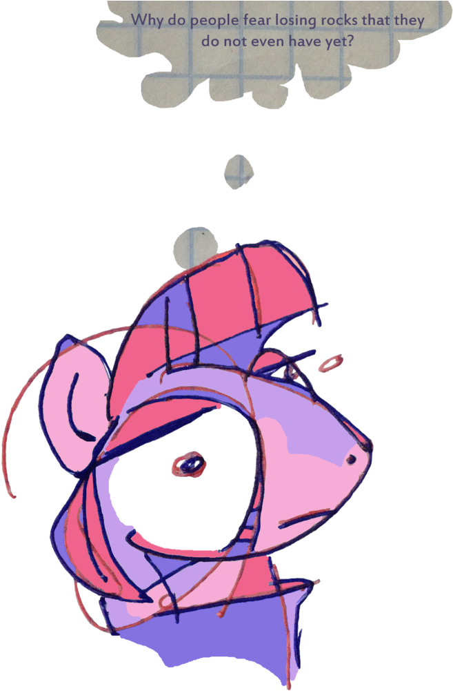 Grinwild, Deep, Maud Pie, Safe, Solo, Text, Thought - Cartoon (745x1024), Png Download