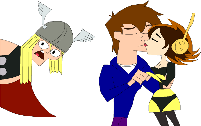 Download Bruce Banner X Janet Van Dyne By Velociprattor Cartoon