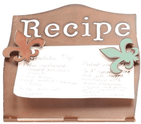 Western Moments Fleur Recipe Holder/magnet - Sign (700x605), Png Download