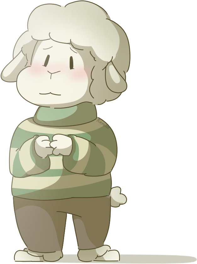 Au Where Asriel, Asgore, And Toriel Aren't Goats - Cartoon (1000x1000), Png Download