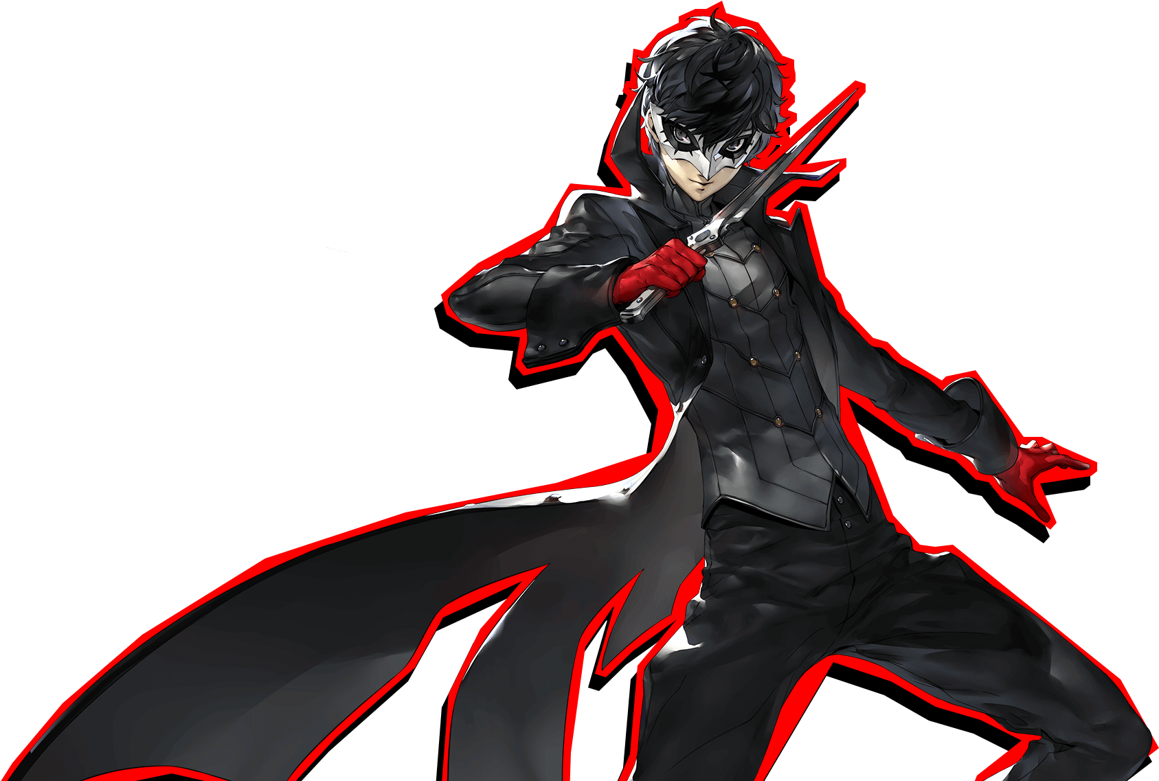 A Quiet Guy Who Likes To Wear Earphones - Persona 5 Joker Smash (1920x1200), Png Download