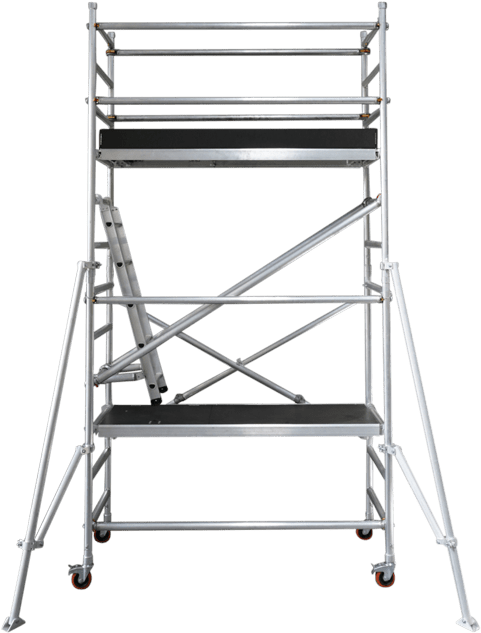 Aluminium Mobile Scaffold 3m - Shelf (500x647), Png Download
