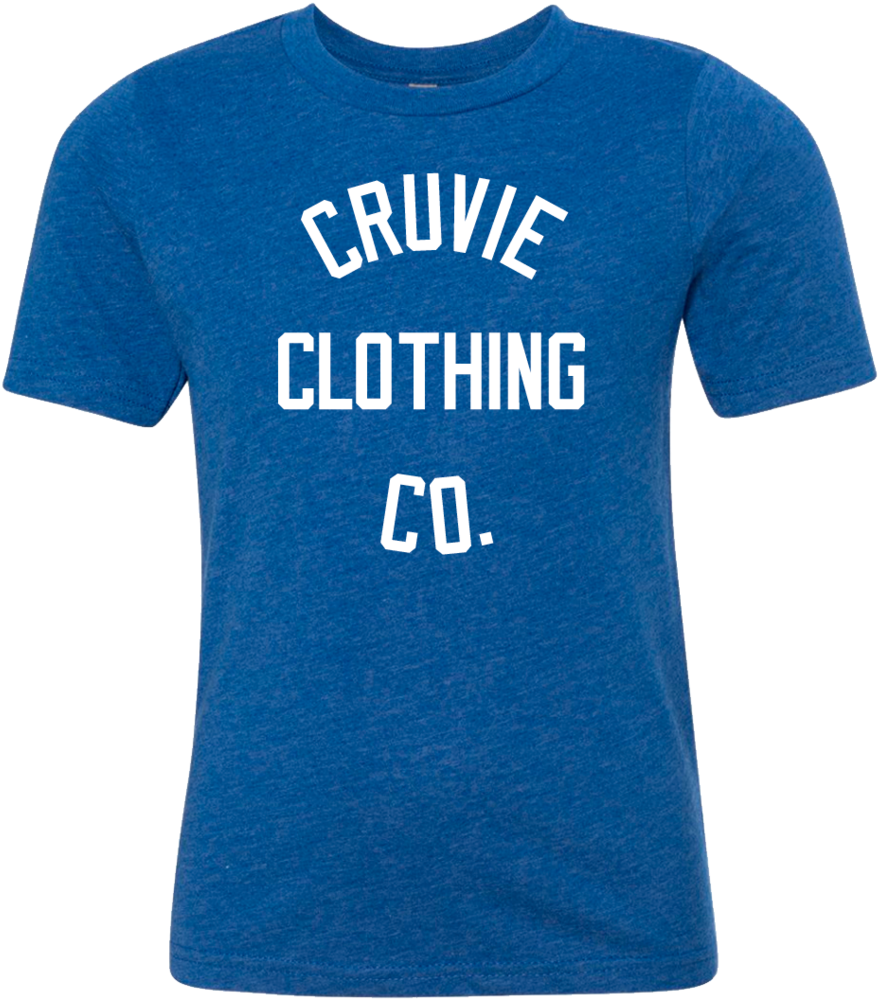 Cruvie Kids Tshirt Royalblue Wht Ccc (1000x1000), Png Download