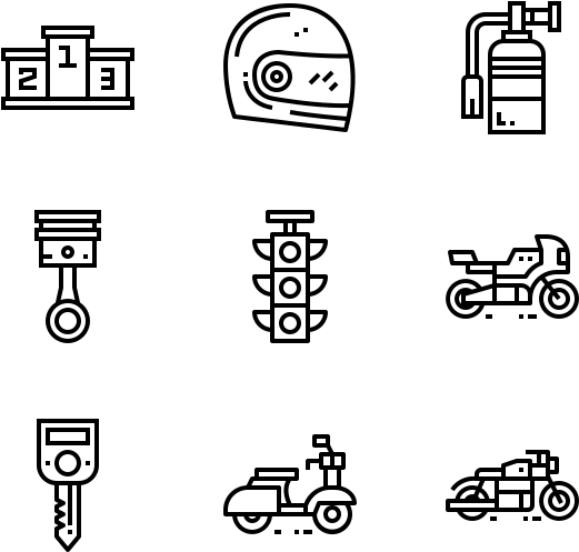 Motorcycle (600x564), Png Download