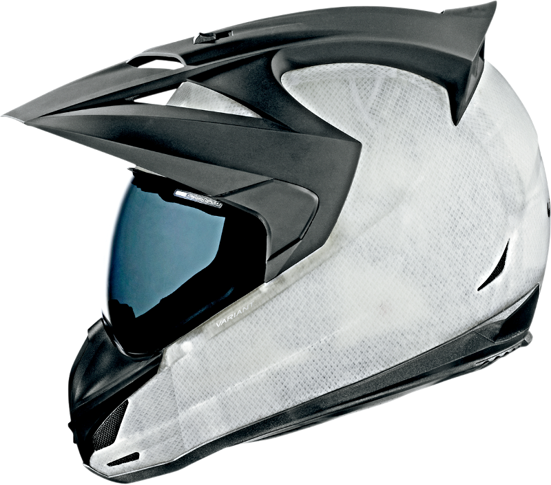 Icon Variant Construct White Unisex Motorcycle Full - Icon Variant Construct (800x705), Png Download