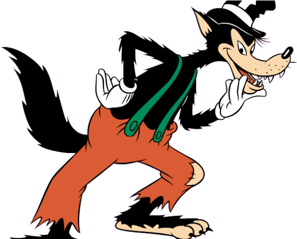 Gray Wolf Clipart Guile - Wolf In The Three Little Pigs (640x480), Png Download