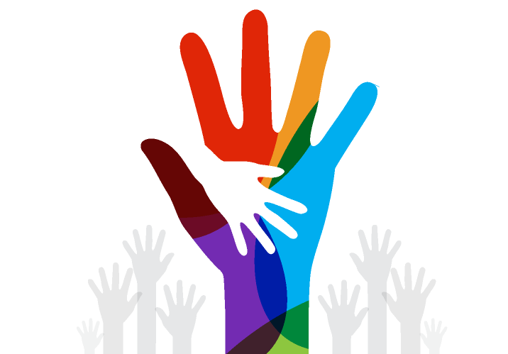 Hand In Hand Graphic - Refugee (849x499), Png Download