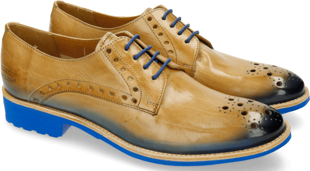 Derby Shoes Amelie 7 Nude Shade Electric Blue Rook - Suede (1024x1024), Png Download