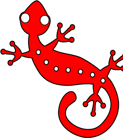 House Gecko Clip Art (640x480), Png Download